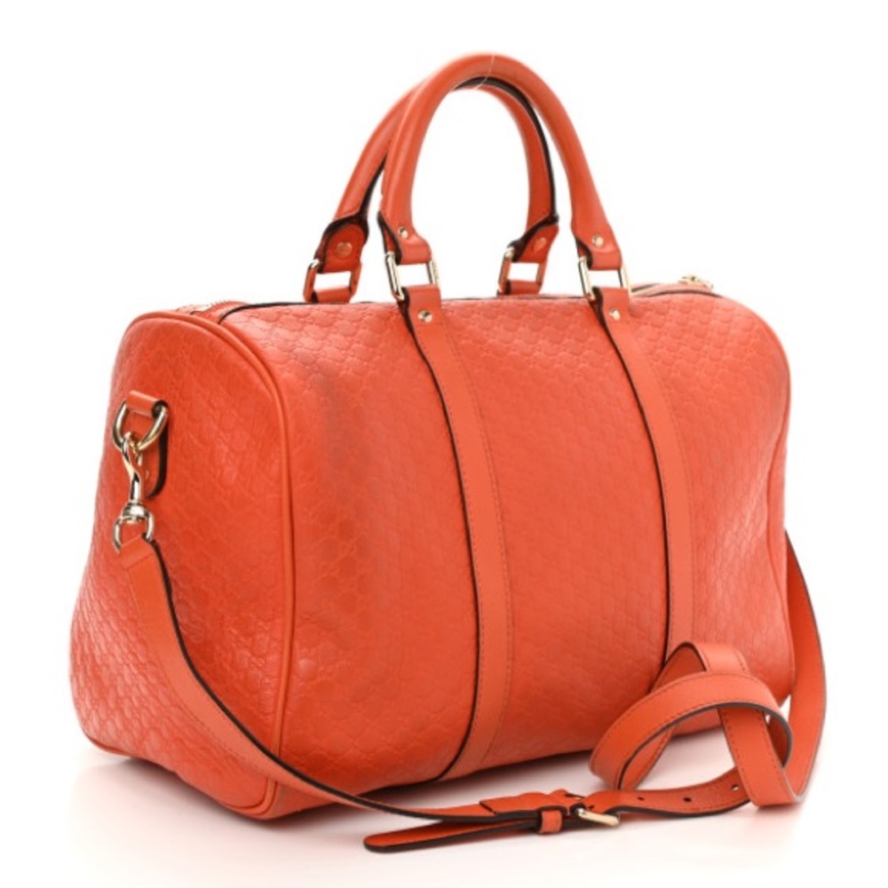 NEW! Microguccissima Medium Joy Boston Sun Orange